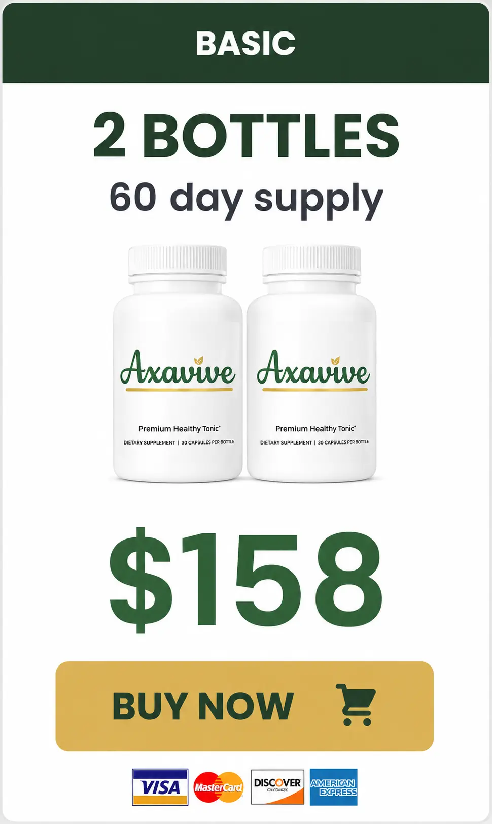 Axavive one bottle