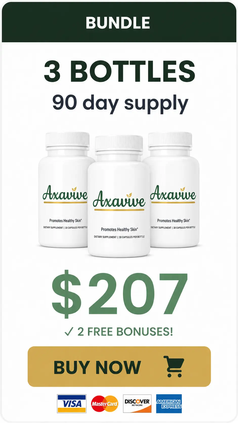 Axavive three bottles order
